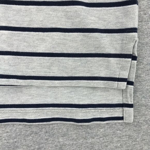 Ralph Lauren Polo Shirt Mens Extra Large Gray Blue Stripe Short Sleeve Collared - Picture 6 of 9